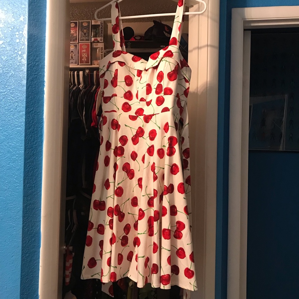 Cherry Pinup Dress Size L